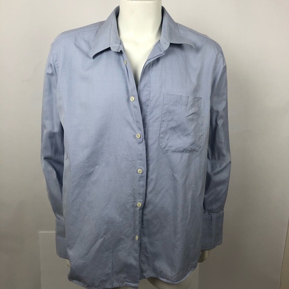Mondo Di Marco Italian Blue Dress Shirt 17.5 | 100% Cotton Made in Italy - Picture 13 of 13
